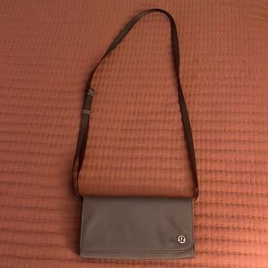 Purple Lulu Lemon Clutch / Crossbody Bag
